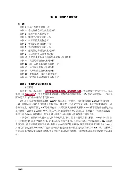 精品(消防培训)吾思必过班讲解2018消防建筑防火案例分析