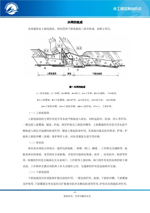 水闸的组成