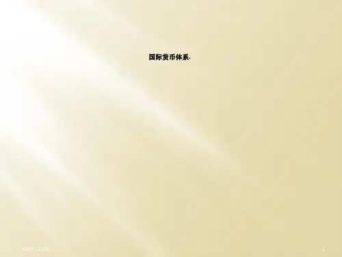 国际货币体系.