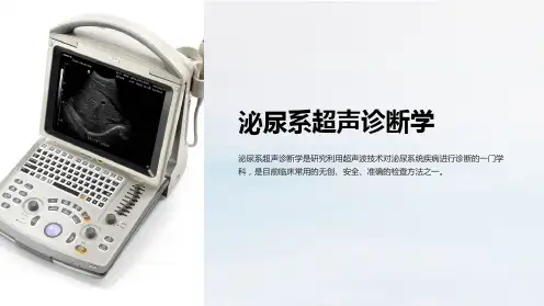 泌尿系超声诊断学(全版)课件
