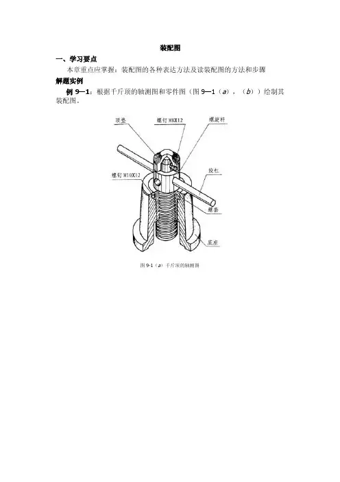 千斤顶装配图