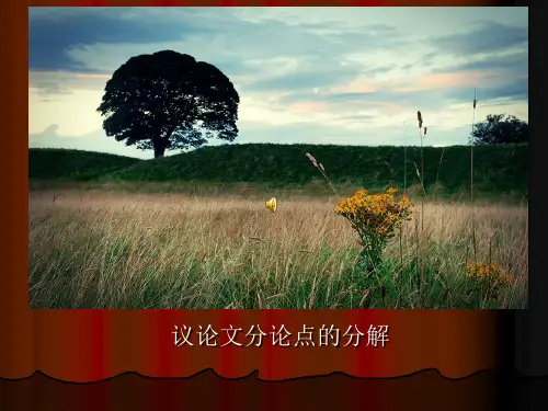 高考议论文分论点的分解ppt课件