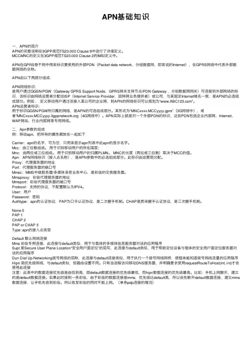 APN基础知识