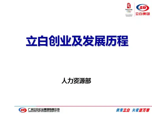 立白创业及发展历程