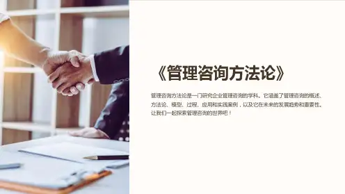 《管理咨询方法论》课件