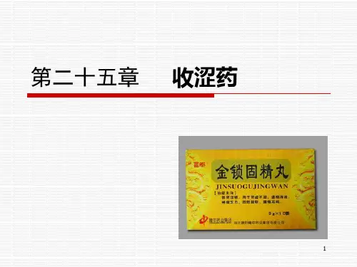 中药学第二十五章 收涩药