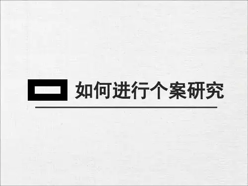 个案研究