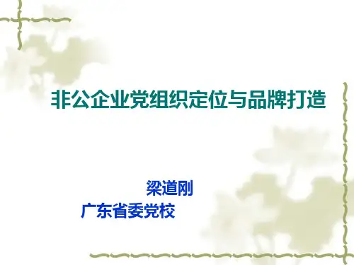 加强非公企业党建,推动非公企业科学发展