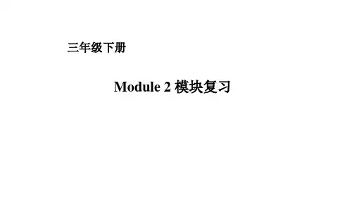 外研版(一年级起点)三年级下册英语Module2复习课件