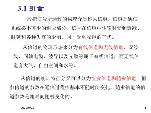 通信原理信道