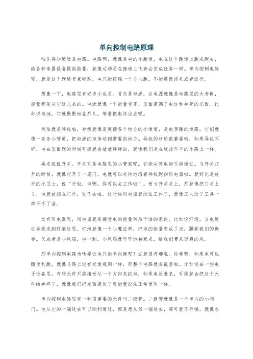 单向控制电路原理