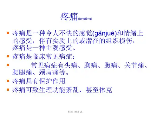 第二节疼痛精要课件