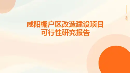 咸阳棚户区改造建设项目可行性研究报告