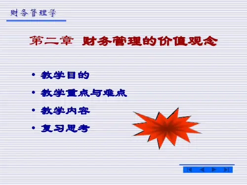 财务管理的价值理念-50页精选文档