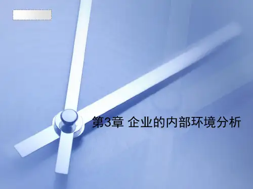 第3章 企业的内部环境分析
