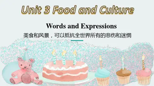 Unit+3+Words+and+expressions+单词人教版(2019)+选择性必修第二册