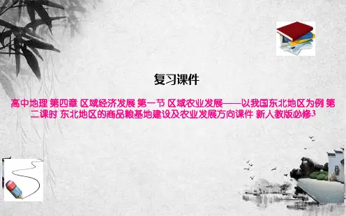 高中地理 第四章 区域经济发展 第一节 区域农业发展——以我国东北地区为例 第二课时 东北地区的商