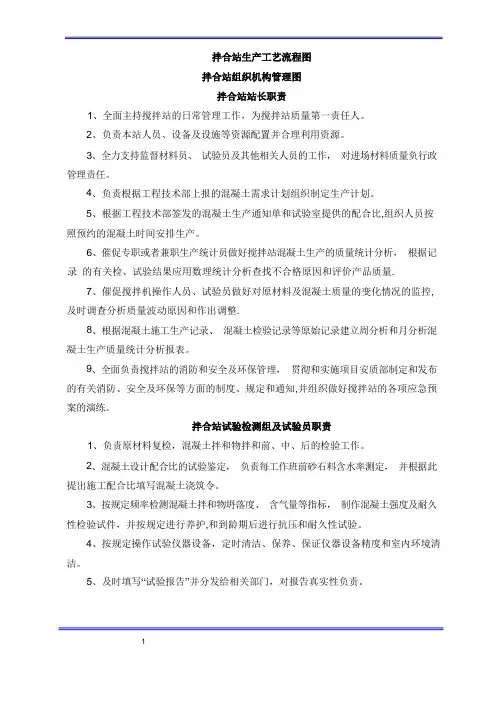 拌合站职责管理制度