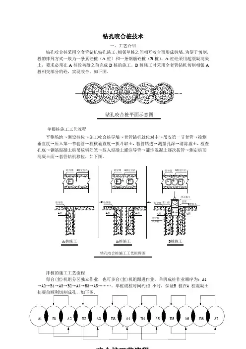 钻孔咬合桩技术