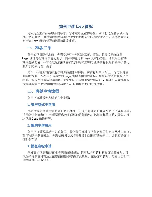 如何申请logo商标