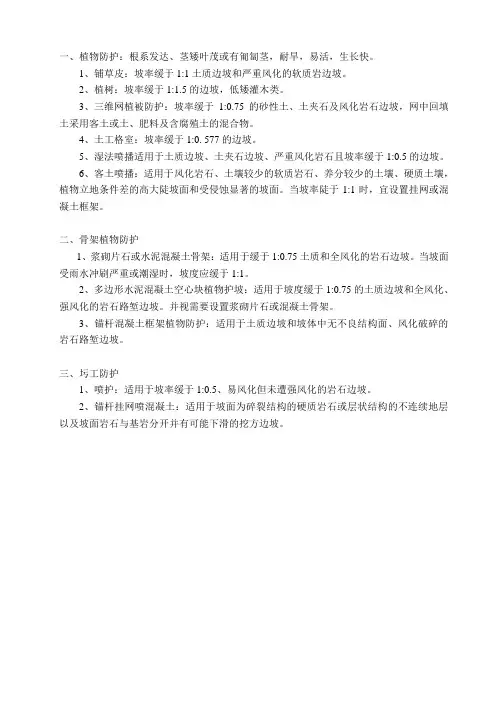 边坡防护