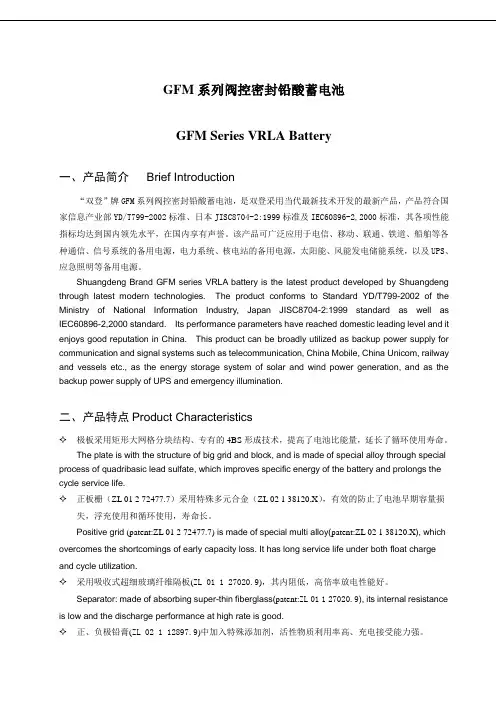 GFM产品说明书