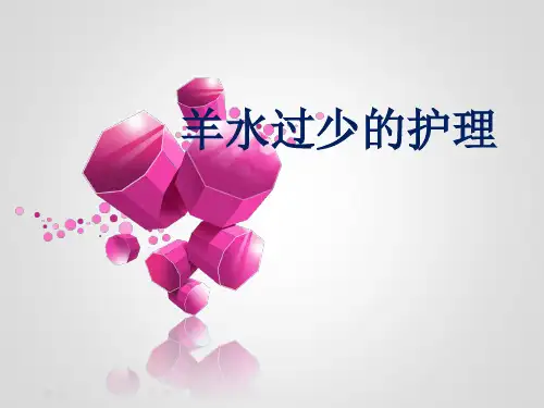 羊水过少的护理ppt(完整版)