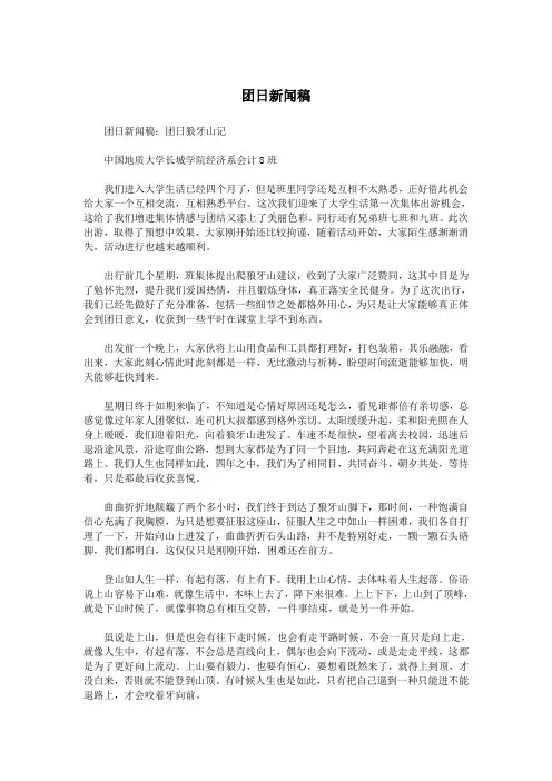团日新闻稿.doc