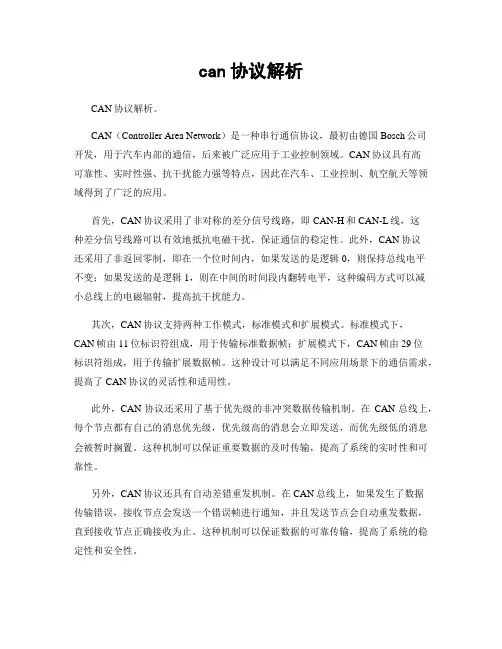 can协议解析
