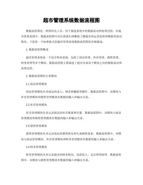 超市管理系统数据流程图