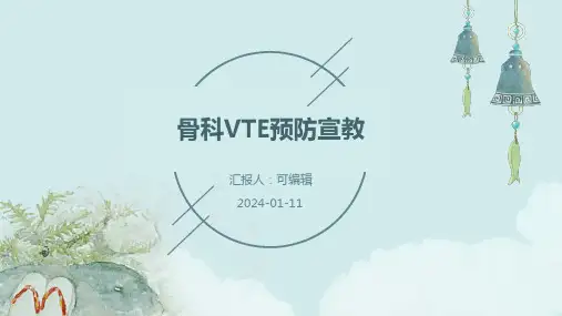 骨科VTE预防宣教ppt