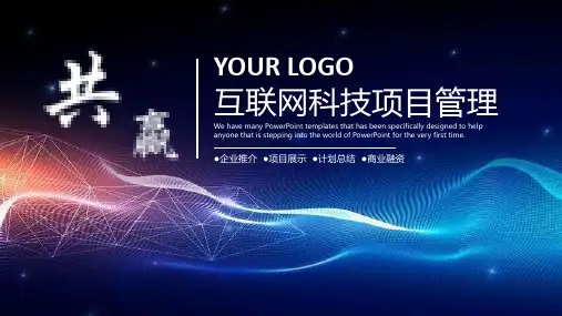 精美实用互联网科技项目工作总结报告PPT模板课件