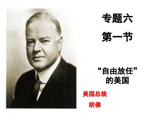 《自由放任的美国》课件 人民版必修2