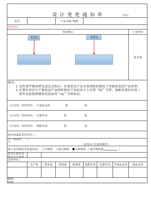 设变通知单模板
