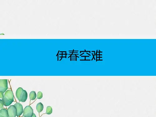 伊春空难机长被控重大飞行事故罪案的分析与启示资料