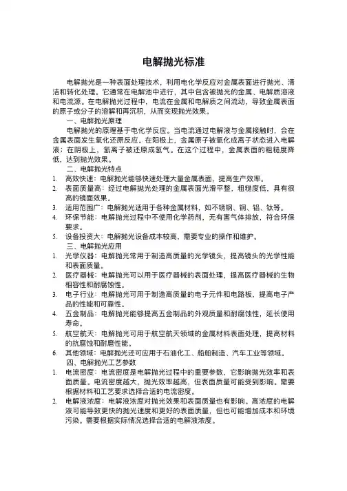 电解抛光标准
