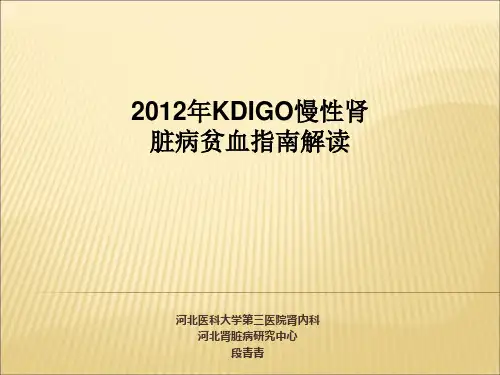 2012年kdigo贫血指南上
