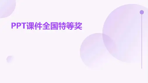 ppt课件全国特等奖