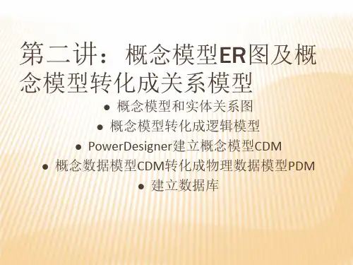 概念模型ER图及概念模型转化成关系模型