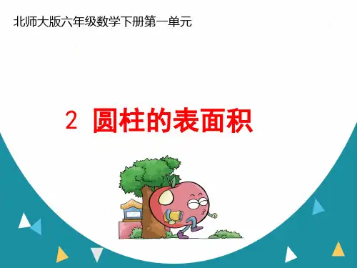 北师大版六年级数学下册第一单元《圆柱的表面积》ppt课件