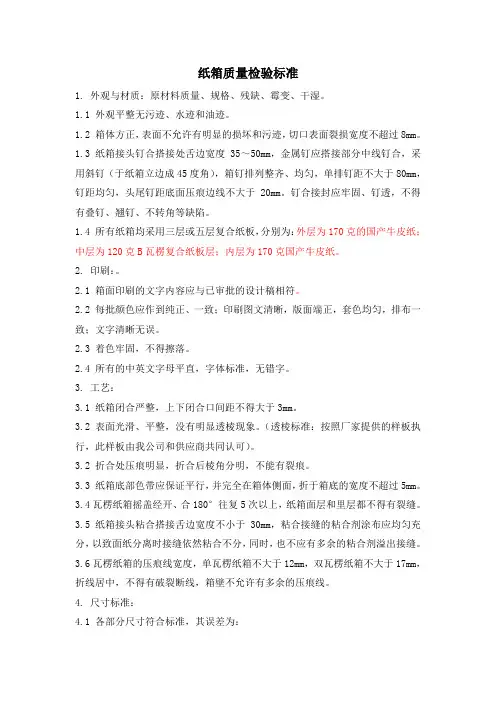 包材标准