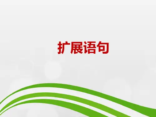 高三语文一轮复习精品课件3：扩展语句