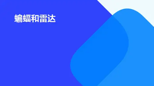 蝙蝠和雷达PPT课件