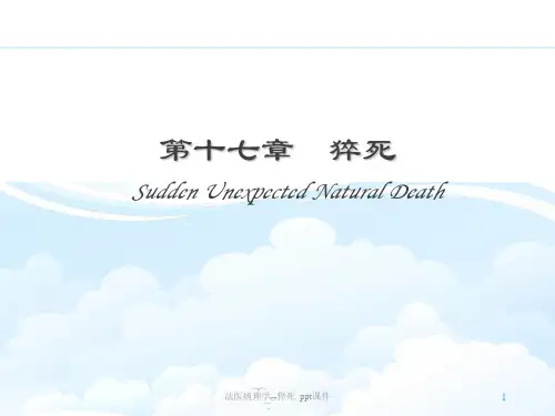 法医病理学猝死 ppt课件