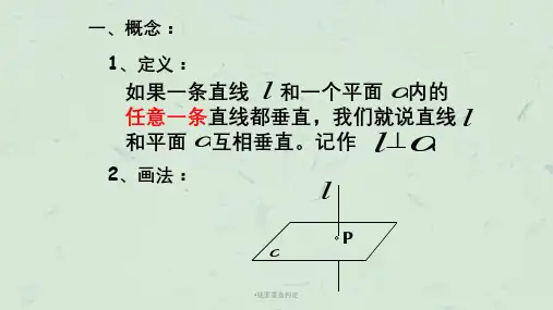 线面垂直判定课件