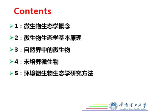 环境微生物生态学