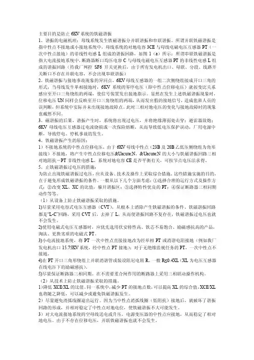 铁磁谐振——精选推荐