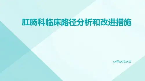 肛肠科临床路径分析和改进措施