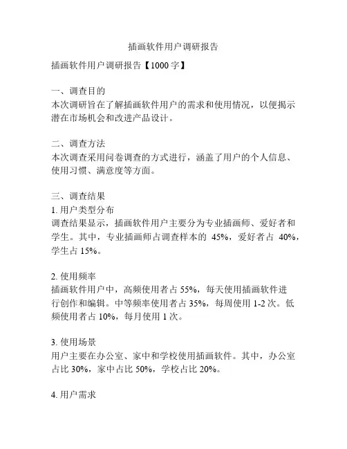 插画软件用户调研报告