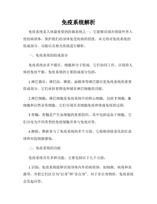 免疫系统解析